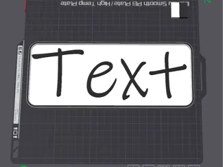 Simple sign - modular text - embedded magnets 