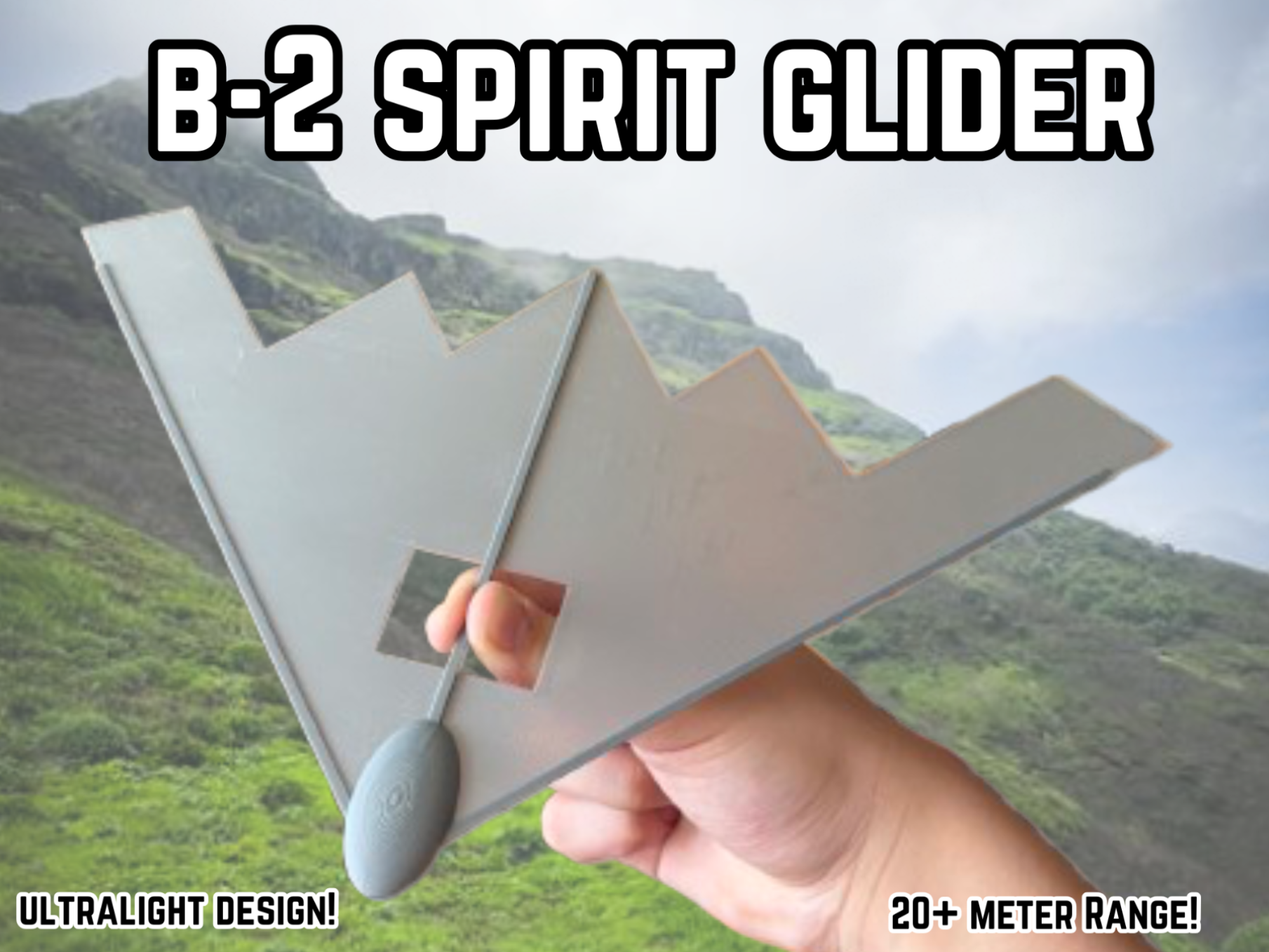 B2 Spirit Long Range Efficient Wide Glider