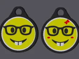 Nerd his and hers keychain 