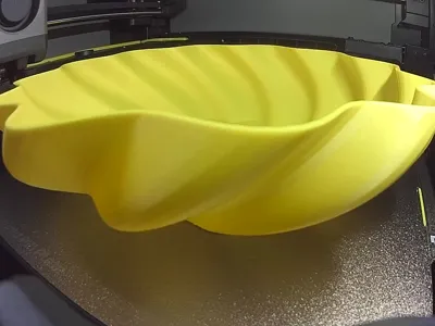 Swirl Fluted Vessel / Fruit Bowl (254 mm)