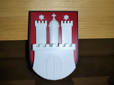 Hamburg Coat of Arms 3D