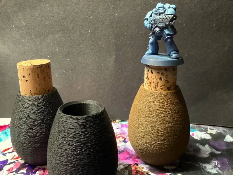 Parametric cork paint handle