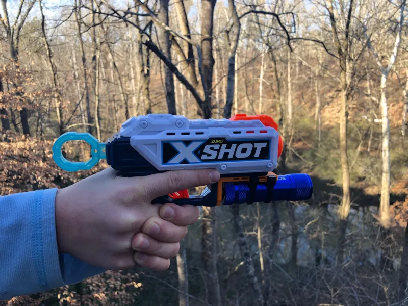 X-Shot Kickback/Recoil flashlight holder