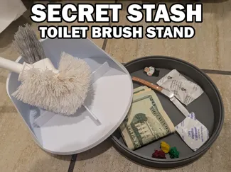 Secret Stash Toilet Brush Stand