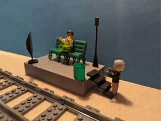 Train Platform (designed by my 8 yr old)