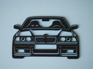BMW E36 Front Silhouette – Flat Wall Art Car Decor