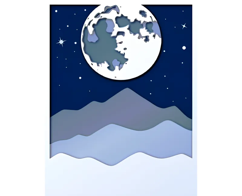 Moon at midnight