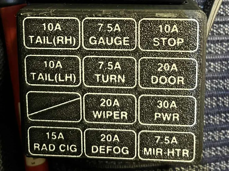 Extended Kick Panel Fuse Cover for MR2 (1990+1992)