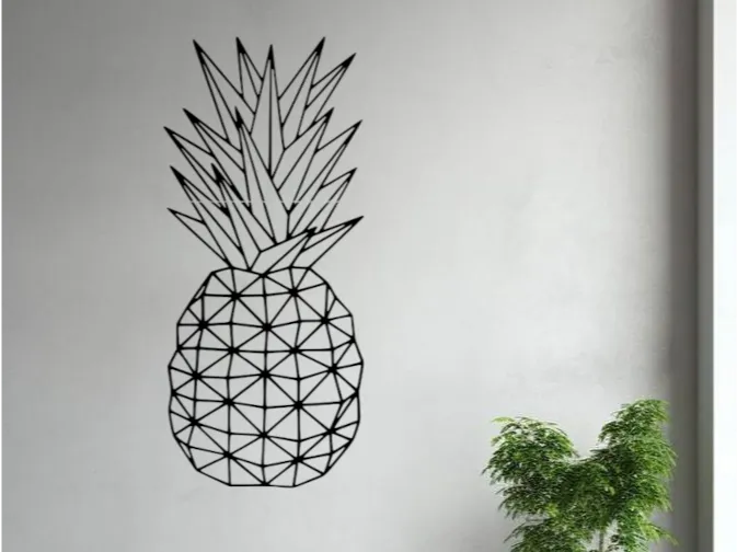 Modern Geometric Pineapple Wall Decoration