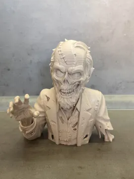 Figura decorativa: Zombie Rising from the Grave Bust — vista de referencia 3