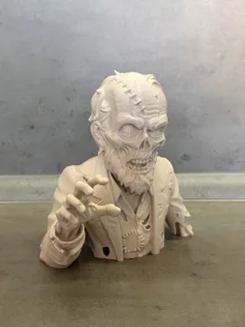 Figura decorativa: Zombie Rising from the Grave Bust — vista de referencia 4