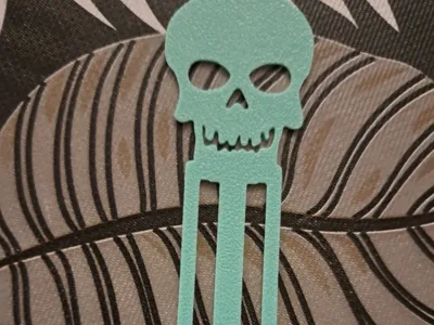 Skull Bookmark thinner sword