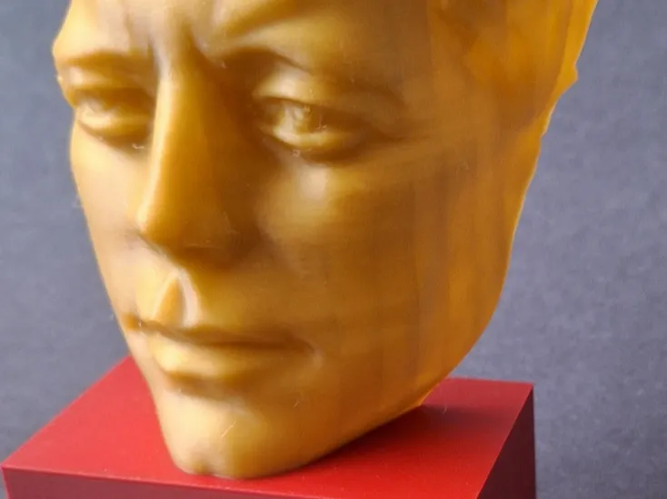 Artistic display model of President J F Kennedy