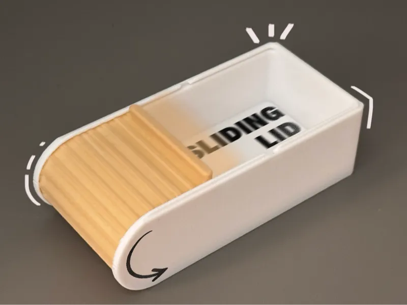 Stackable Sliding Lid Container
