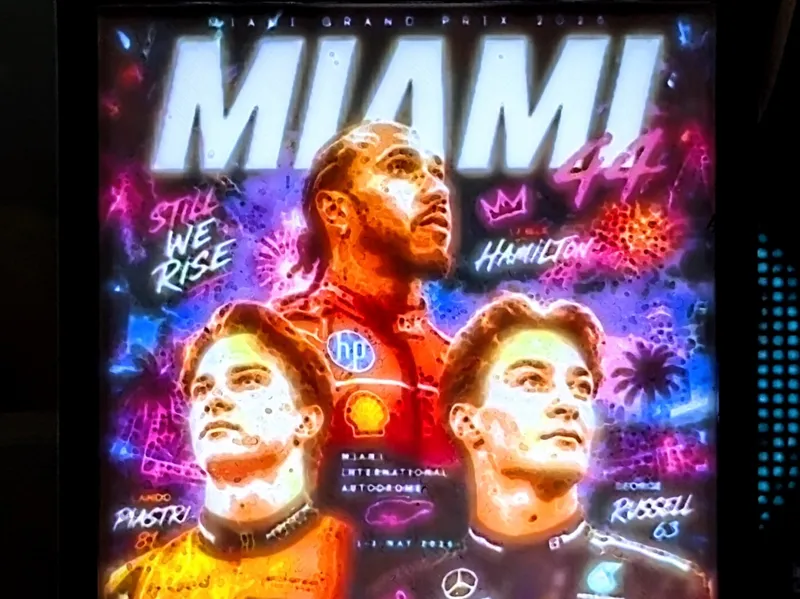 F1 MIAMI GP Poster litho