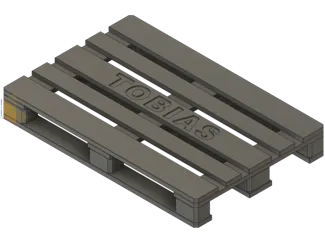 Glass coaster âEuro palletâ
