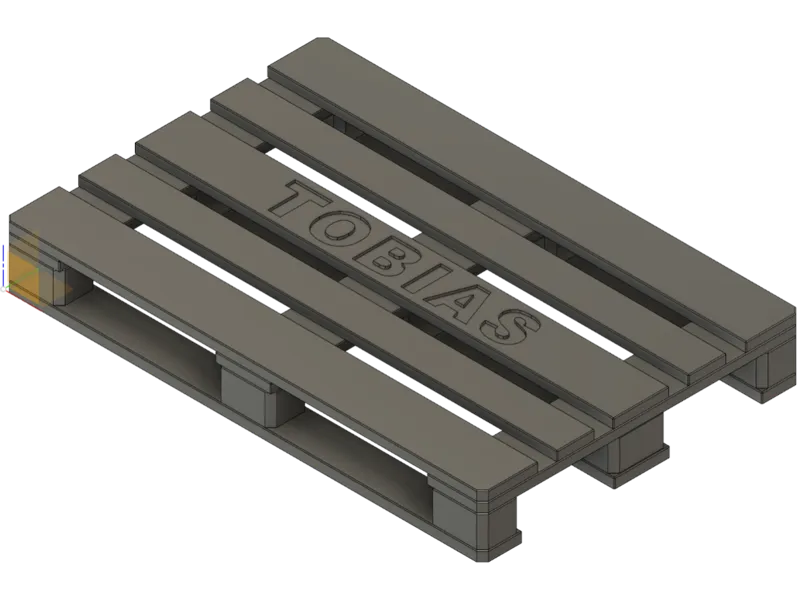 Glass coaster “Euro pallet”