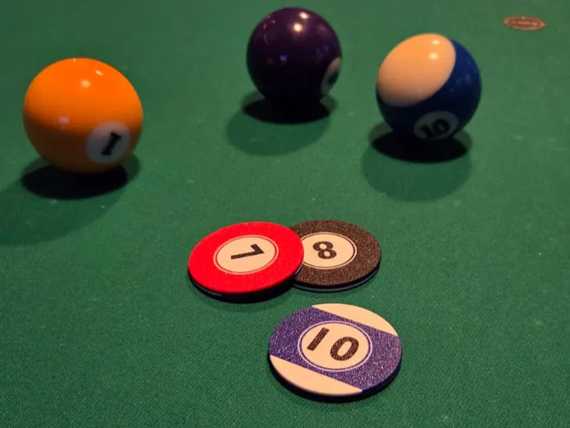 Billiard Balls - Tokens - Free 3D Print Model - MakerWorld