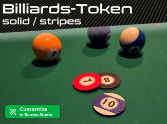 Billiards Token - solid or stripes
