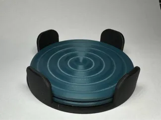Wavy coasters with holder