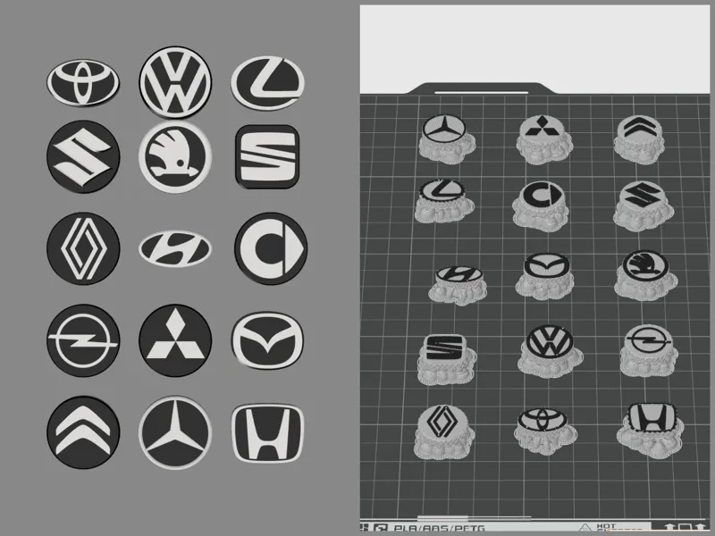 Car Logo Charm Collection for Clogs (Croc Jibbitz)