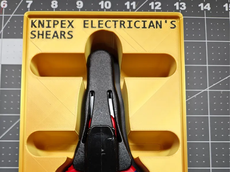 Knipex Electrician's Shears 95 05 155 Gridfinity