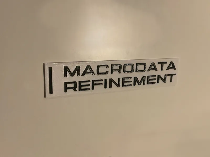 Macrodata Refinement Wall Sign (Severance)