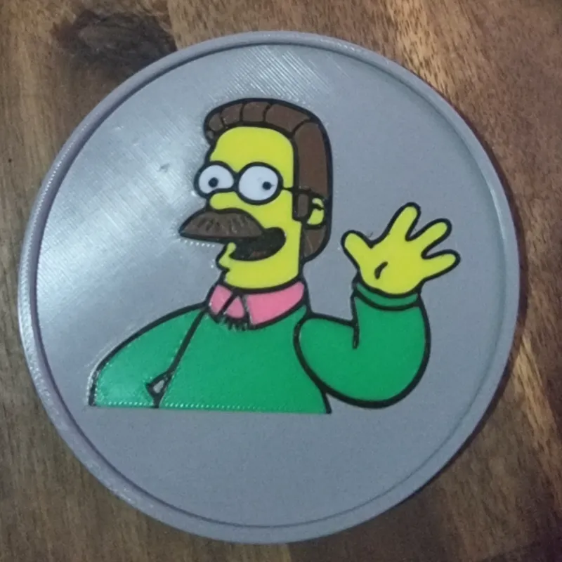 Ned Flanders Drinks Coaster