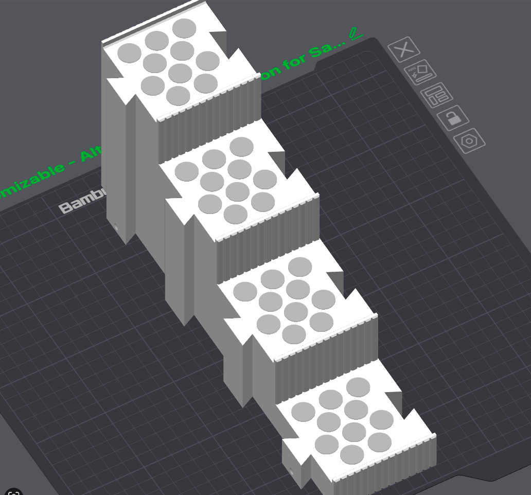 Miniatura 2 do modelo 3D 4 Tier Modular Display Stand - Version 2