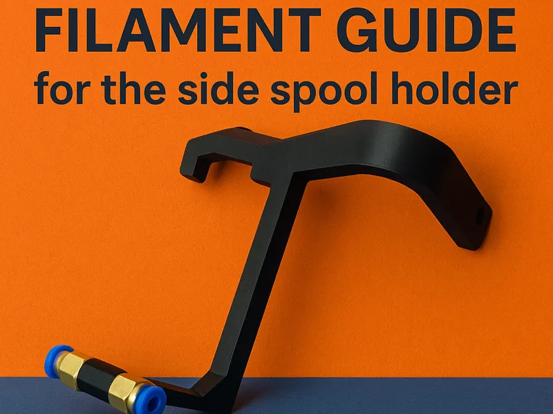 NEW!-Bambu X1C/P1S/P1P foldable side spool holder 