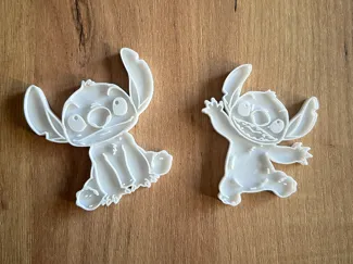 Stitch Cookie Cutter with Stamp