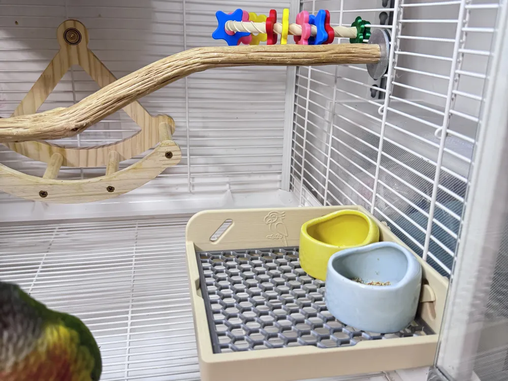 A Frame Rotation Exercise Parrot Twisting Fun Play Stand | Custom Hole Spacing | Pet/Perch Stand ...