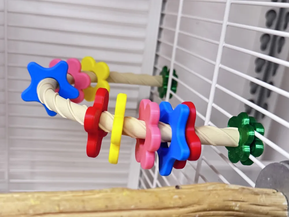 A Frame Rotation Exercise Parrot Twisting Fun Play Stand | Custom Hole Spacing | Pet/Perch Stand ...