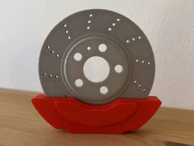 Brake disc coaster