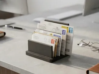 Minimalist Desk Organizer & Letter Holder