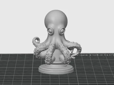 Octopus Sculpture - Free 3D Print Model - MakerWorld