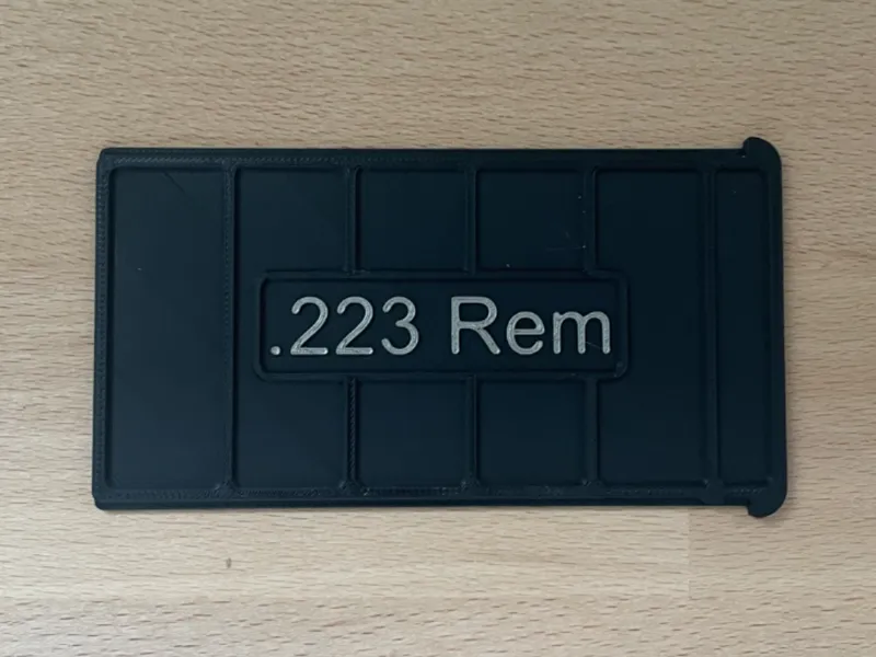 Ammo Box Top with Label