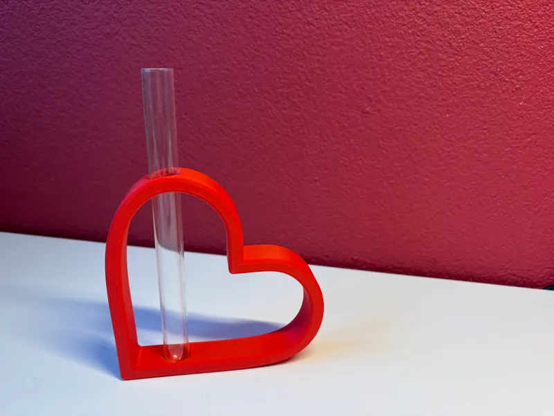 Valentine Heart with Test Tube