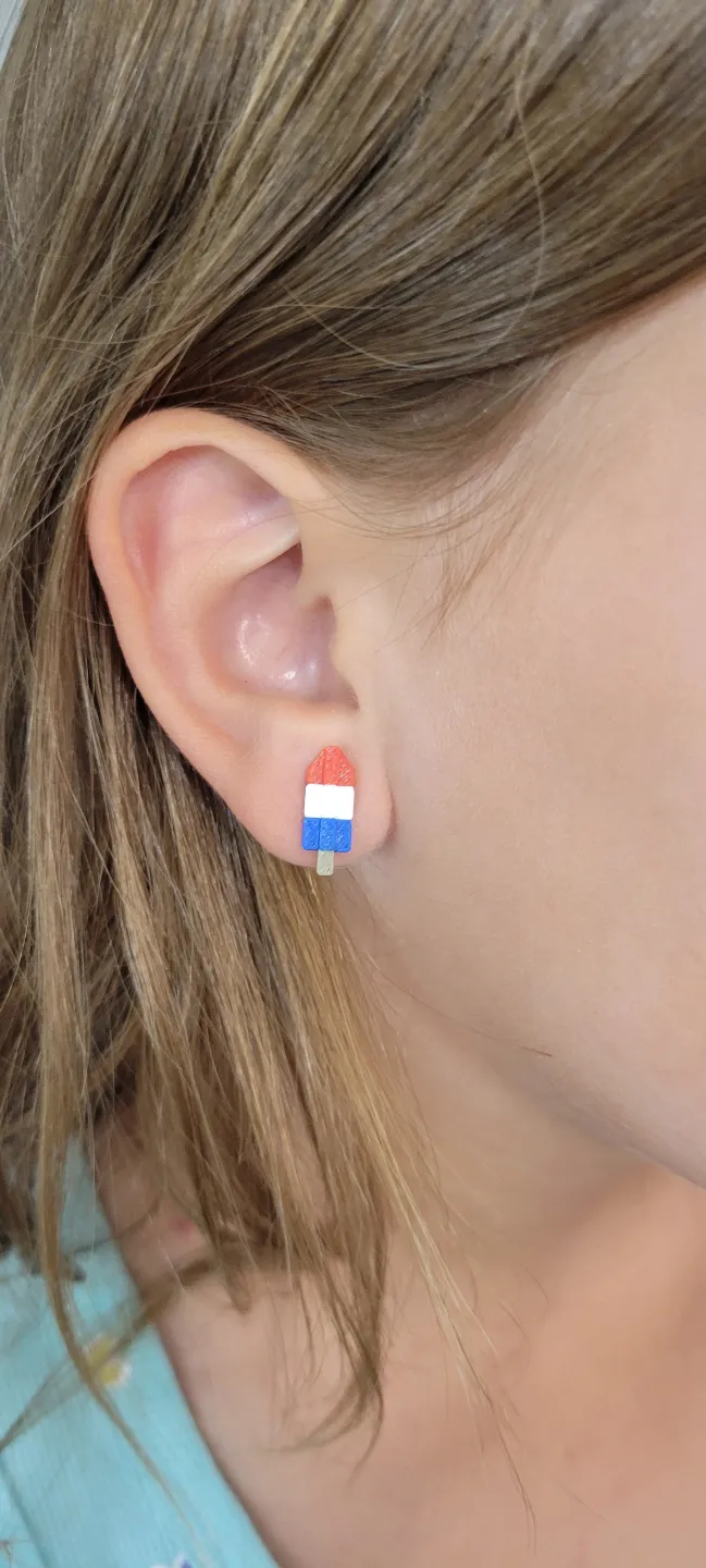 Bomb Pop Stud Earrings view 3