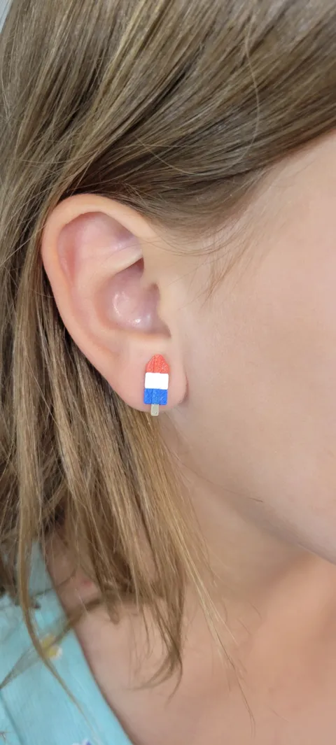 Bomb Pop Stud Earrings view 3