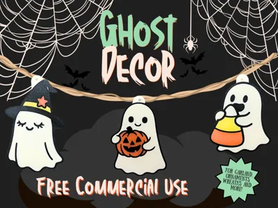 Halloween Ghost Decor - Free Commercial Use