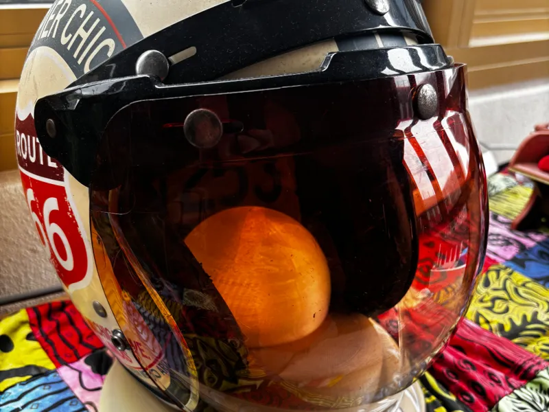 moterbike helmet display light stand
