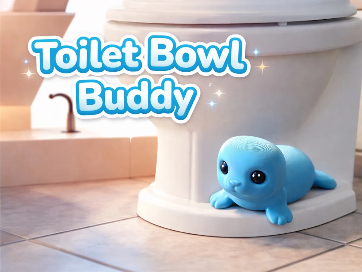 Bathroom Buddy Seal Toilet Bolt covers Caps - Free 3D Print Model ...