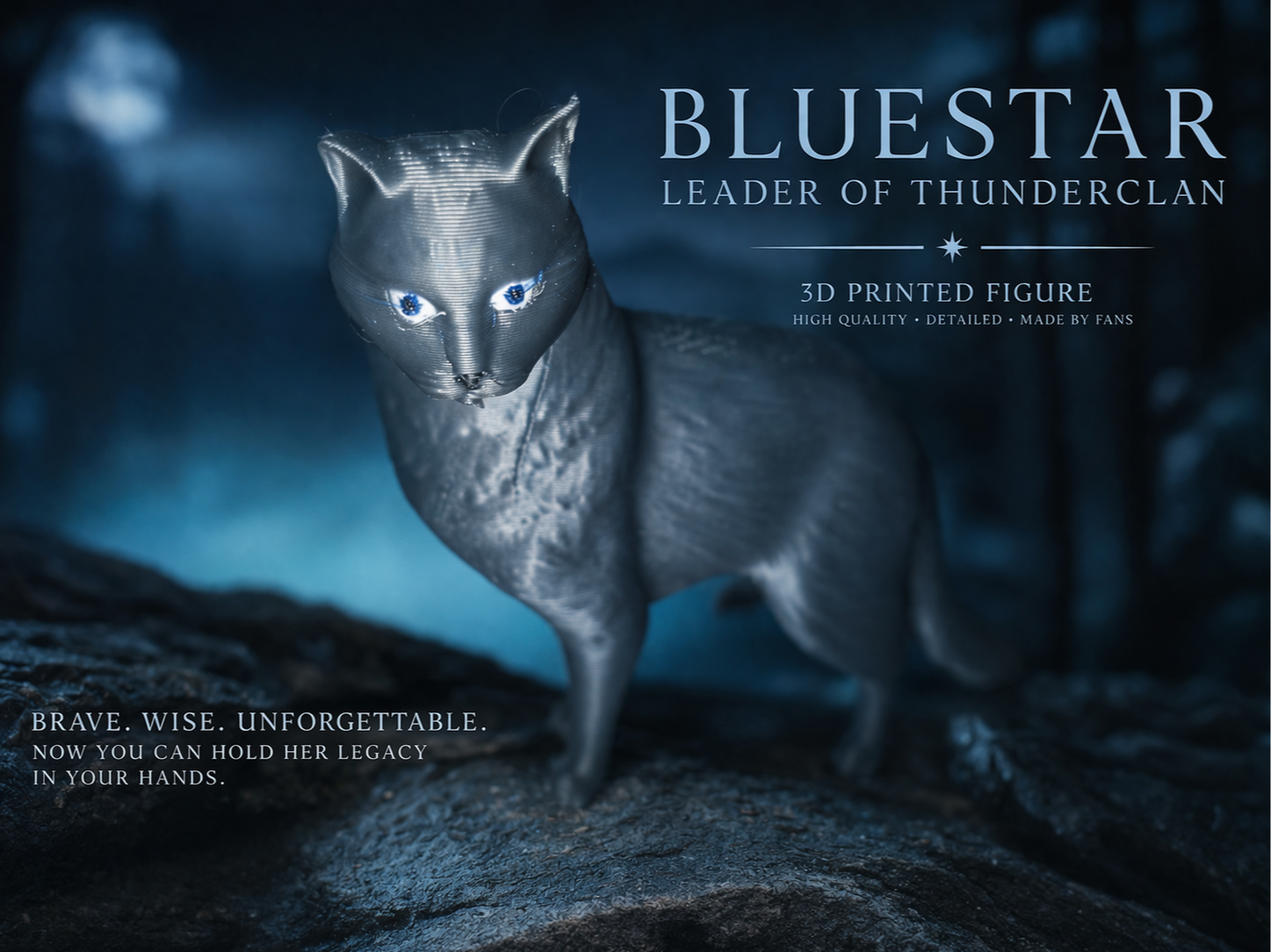 Bluestar Warrior Cat Model