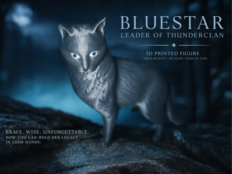 Bluestar Warrior Cat Model