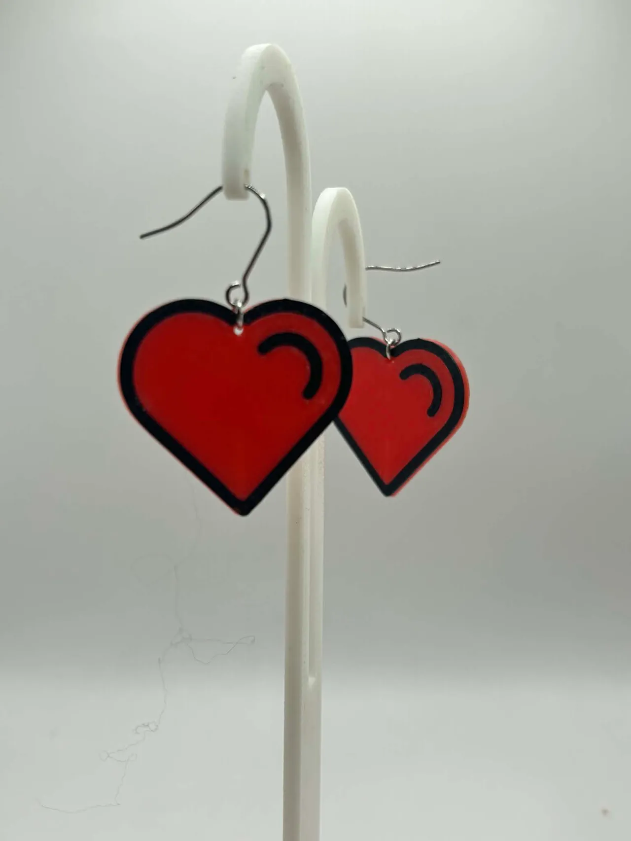 Love Heart Earrings view 3