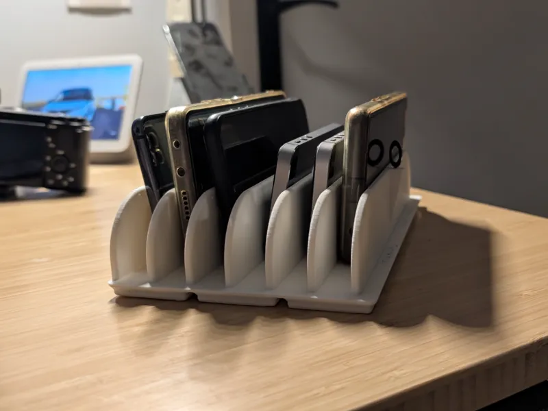 Gridfinity Phone Storage |6 Phones & 1 SIM-tool