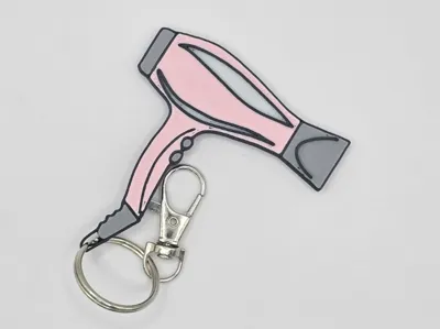 NFC Hairdryer Keychain