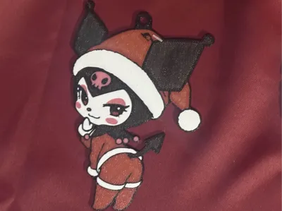 Santa-Kuromi Christmas Ornament/ Keychain/ Bag Tag