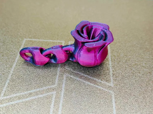 Porte-clés flexible Rose